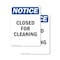Signmission Closed For Cleaning, 3.5 in W x Rectangle, Vinyl Decal OS-2PACK-NS-D-35-V-10674 - alternate 1